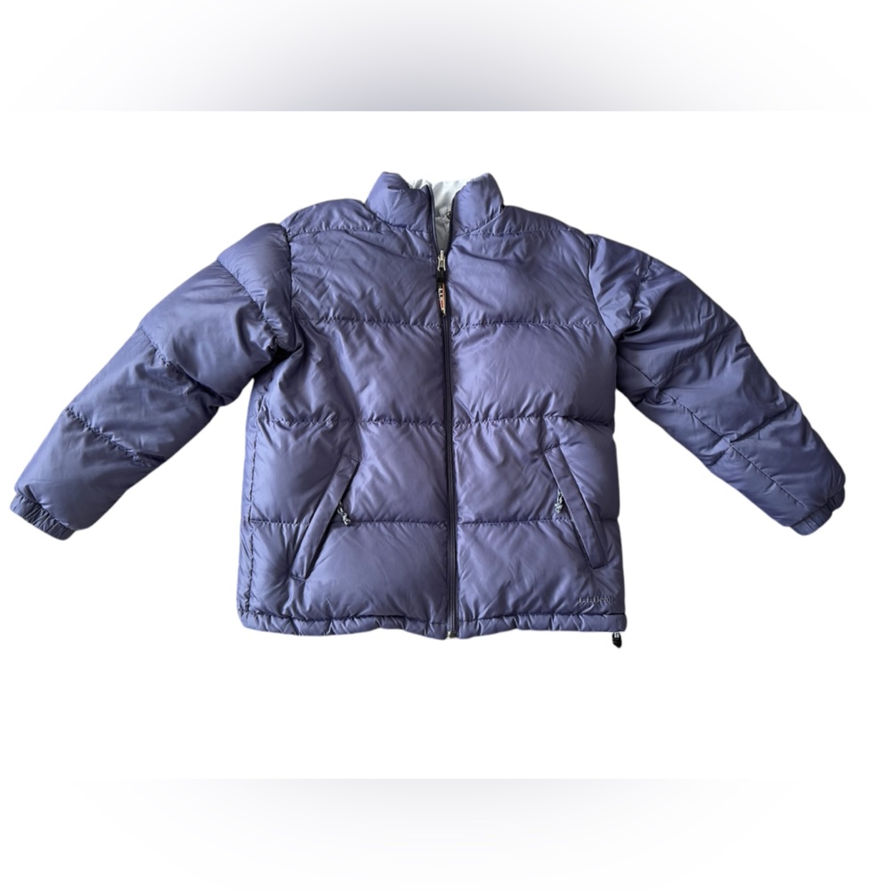 LL Bean Goosedown Puffer Jacket Reversible Women’s Size Medium